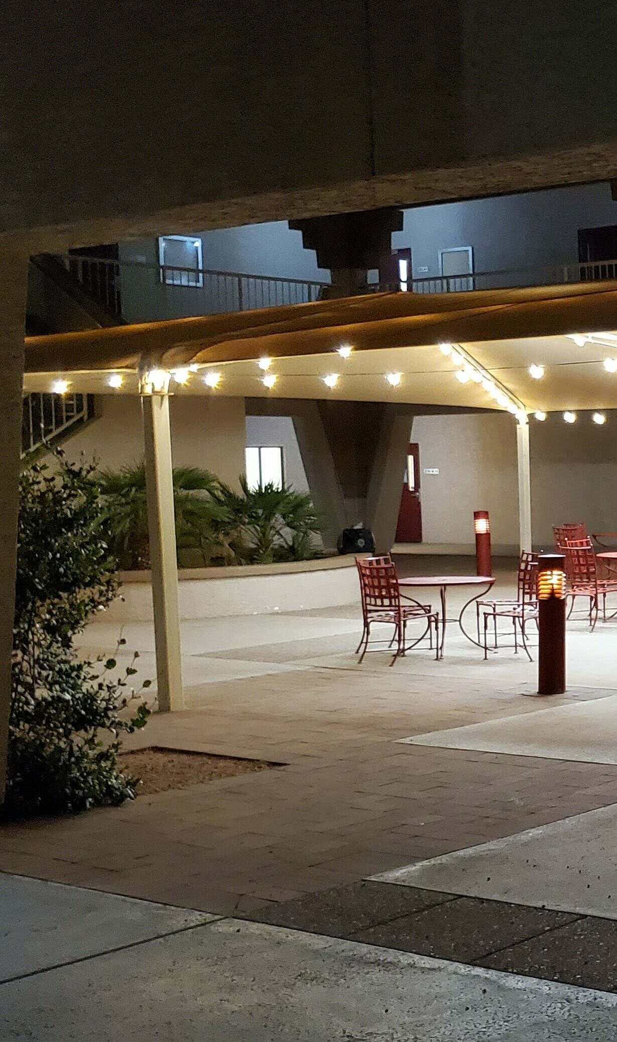 Church Courtyard Lights