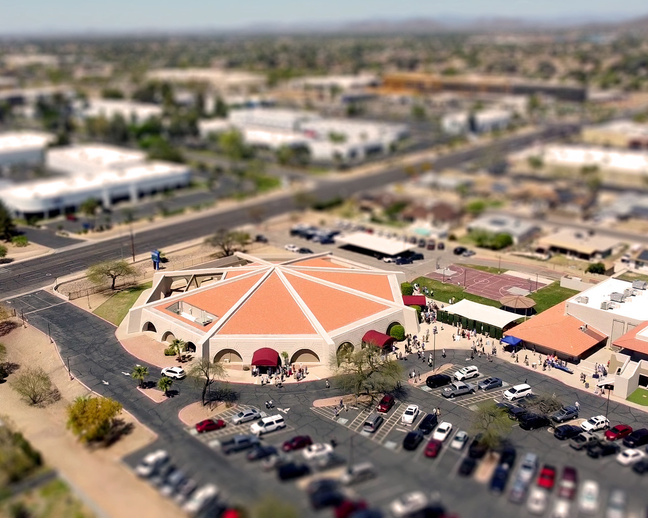 Newly Painted Church Building