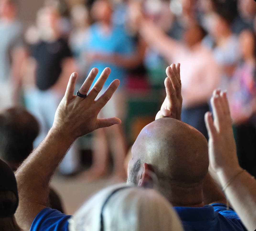 Man worshipping God
