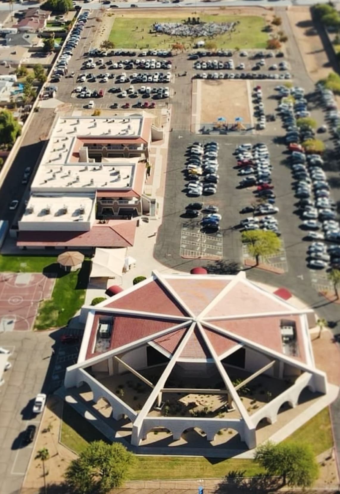 Desert Hills Bible Church Overhead View