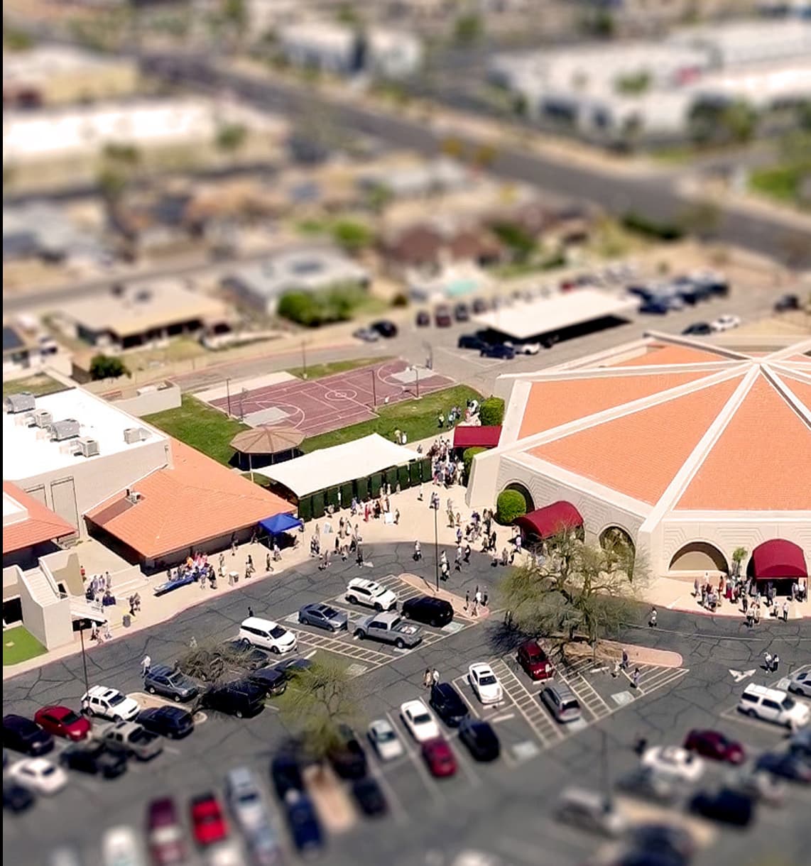 Overhead view of DHBC