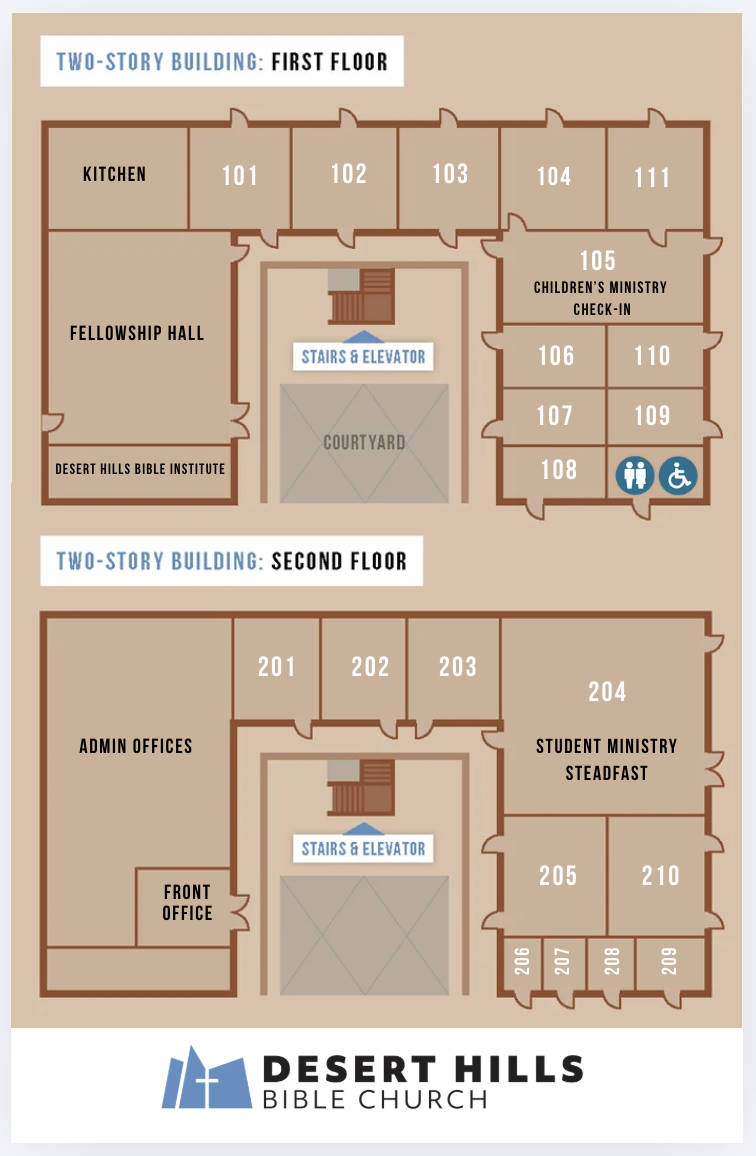DHBC 2 story building map